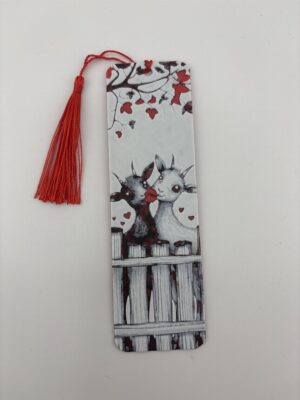 3D Printed Love Goats Bookmark – Romantic Animal Design | BigYawn 3D