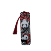3D printed panda blossom bookmark with tassel