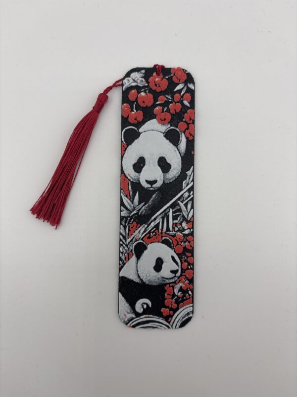 3D Printed Panda Blossom Bookmark – Floral Panda Design | BigYawn 3D