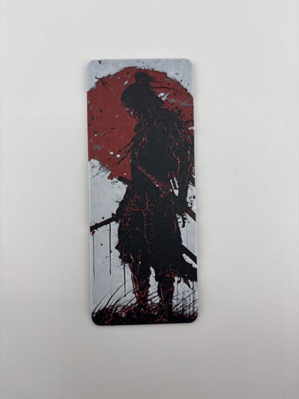 3D Printed Samurai Bookmark - Red Sun Warrior Design | BigYawn 3D