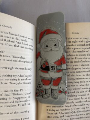 3D Printed Christmas Santa Bookmark - Festive Holiday Design | BigYawn 3D
