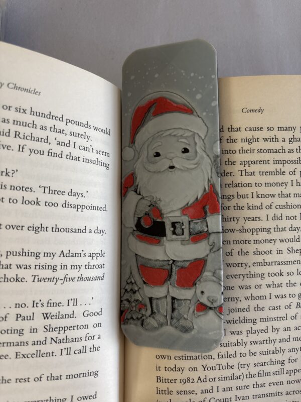 3D Printed Christmas Santa Bookmark - Festive Holiday Design | BigYawn 3D