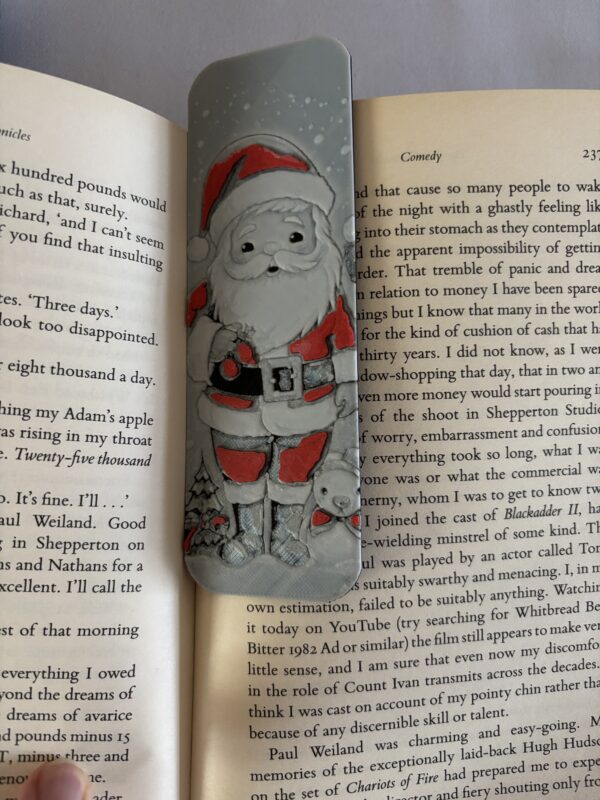 3D Printed Christmas Santa Bookmark - Festive Holiday Design | BigYawn 3D