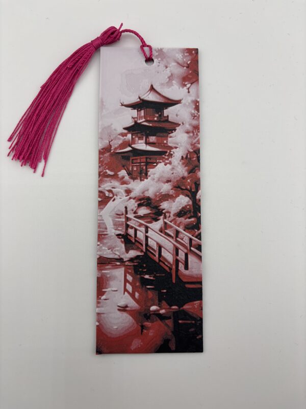 3D Printed Japanese Pagoda Bookmark - Scenic Bridge Design | BigYawn 3D