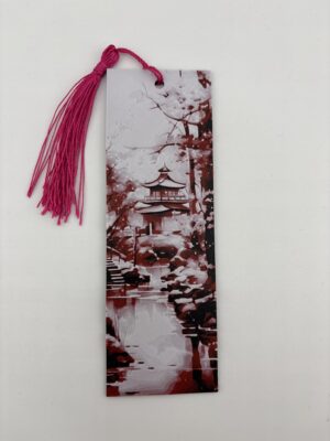 3D Printed Japanese Pagoda Bookmark - Blossom Reflection Design | BigYawn 3D