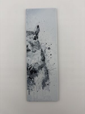 3D Printed Squirrel Bookmark - Monochrome Wildlife Design | BigYawn 3D