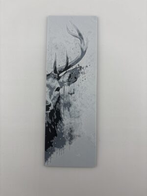 3D Printed Deer Bookmark - Monochrome Stag Design | BigYawn 3D