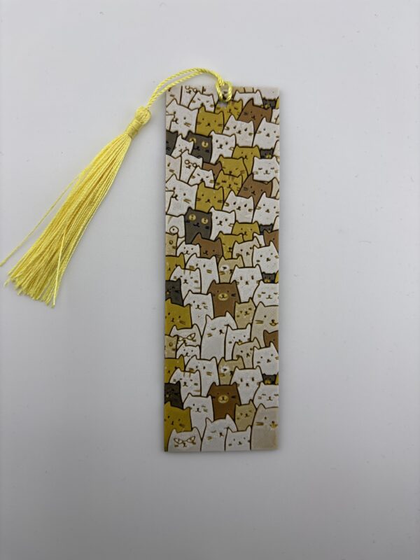 3D Printed Cute Cat Pattern Bookmark - Cats & Dogs Design | BigYawn 3D