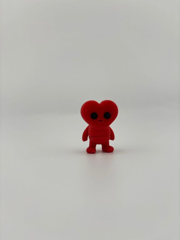 3D Printed Heart Character Small Articulated Flexi Toy | BigYawn 3D