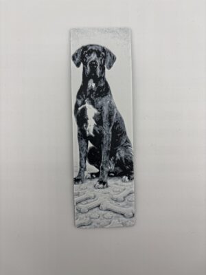 3D Printed Great Dane Bookmark - Dog and Bones Collection | BigYawn 3D