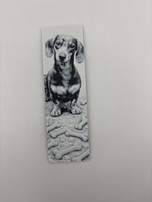 3D Printed Dachshund Bookmark - Dog and Bones Collection | BigYawn 3D