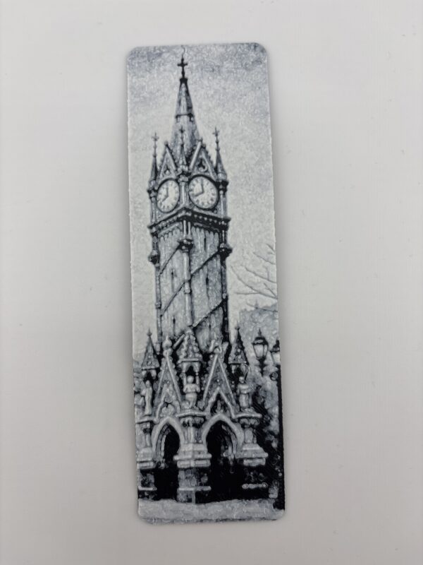 3D Printed Leicester Clock Tower Bookmark - Monochrome Landmark Design | BigYawn 3D
