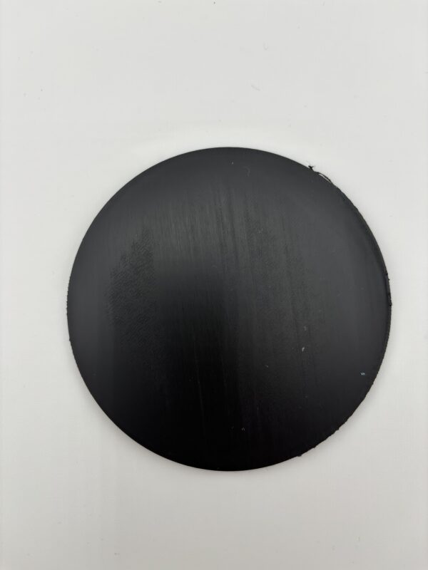 Back of 3D printed round drink coaster Back of 3D printed round drink coaster