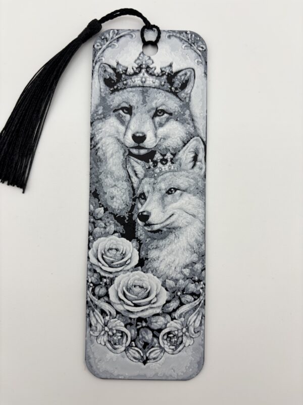 3D Printed Bookmark – Royal Fox Duo | BigYawn 3D
