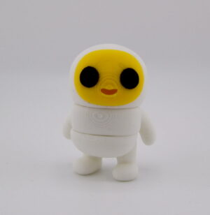 3D Printed Flexi Egg Character Small Articulated Desk Toy | BigYawn 3D