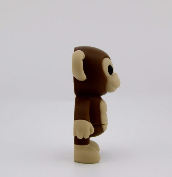 3D Printed Cute Monkey Medium Articulated Desk Toy | BigYawn 3D