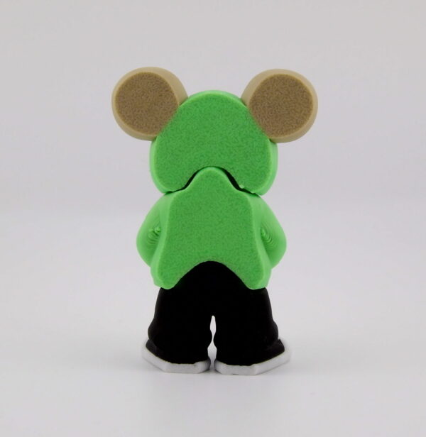 3D Printed Hoodie Mouse Medium Articulated Desk Toy | BigYawn 3D
