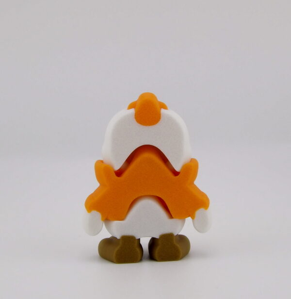 3D Printed Chicken Medium Articulated Flexi Toy | BigYawn 3D
