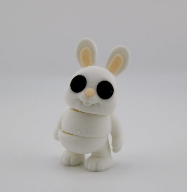 3D Printed Bunny Small Articulated Flexi Toy | BigYawn 3D