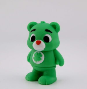 3D Printed Lucky Clover Bear Medium Articulated Desk Toy | BigYawn 3D