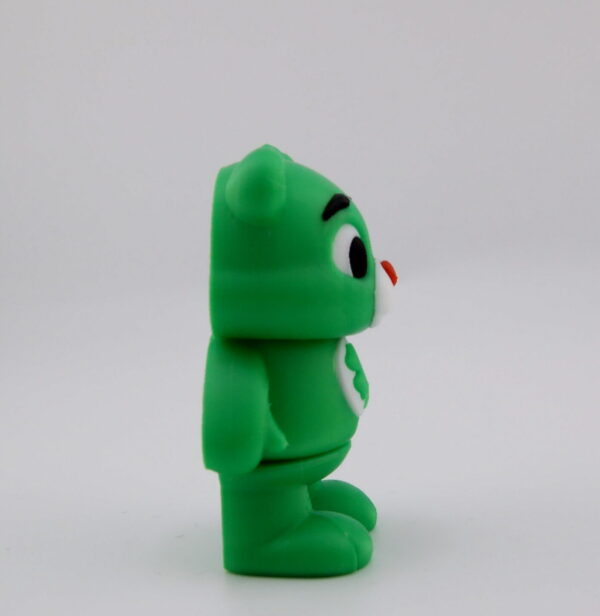 3D Printed Lucky Clover Bear Medium Articulated Desk Toy | BigYawn 3D