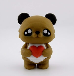 3D Printed Love Bear Medium Articulated Desk Toy | BigYawn 3D