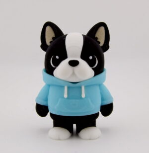 3D Printed Hoodie French Bulldog Medium Articulated Dog Toy | BigYawn 3D