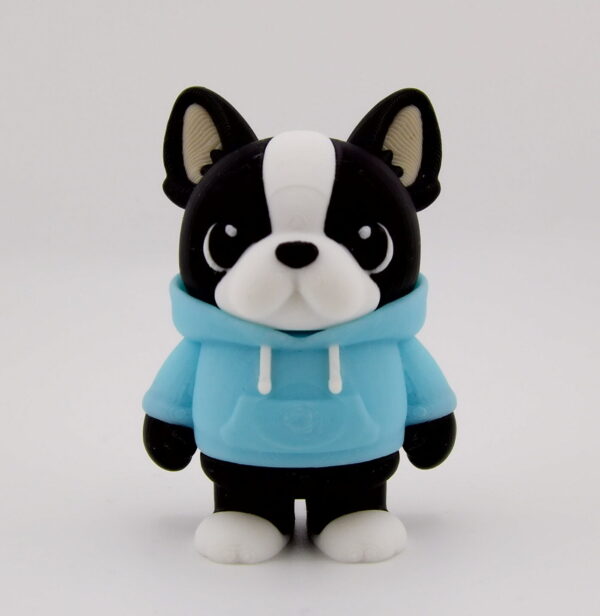 3D Printed Hoodie French Bulldog Medium Articulated Dog Toy | BigYawn 3D