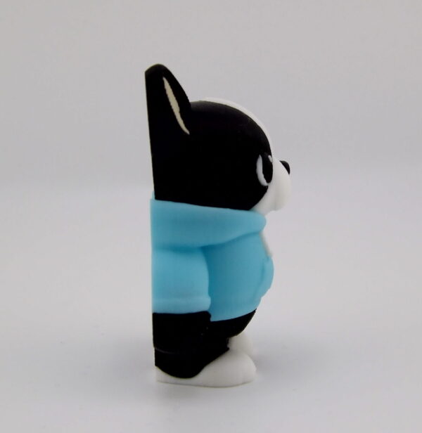 3D Printed Hoodie French Bulldog Medium Articulated Dog Toy | BigYawn 3D
