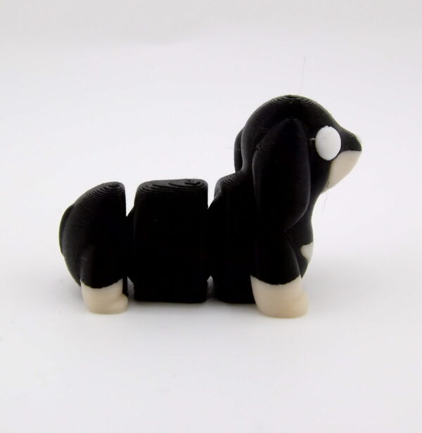3D Printed Dachshund Flexi Dog - Small Articulated Toy | BigYawn 3D