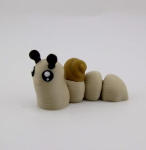 3D Printed Snail Flexi Toy - Small Articulated Desk Toy | BigYawn 3D
