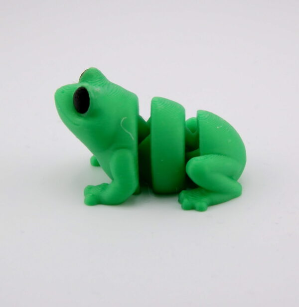 3D Printed Cute Frog Mini Articulated Flexi Toy | BigYawn 3D